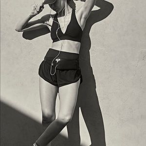 Black FP Movement Game Time Shorts